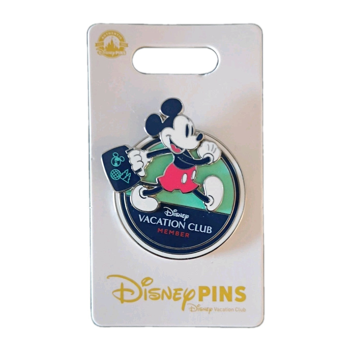 NEW Disney Vacation Club Pin Mickey Mouse Suitcase DVC Walking Parks Pins