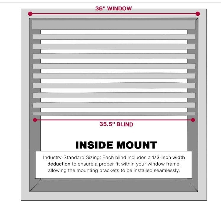 Lotus & Windoware 1" Cordless, Premium , Mini Blind  "23 x 60"