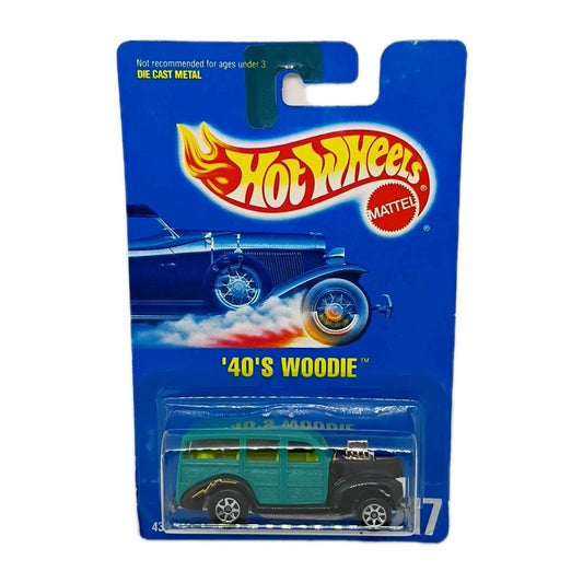 Vintage Hot Wheels 1995 #217 ’40s Woodie Classics Die-Cast Car