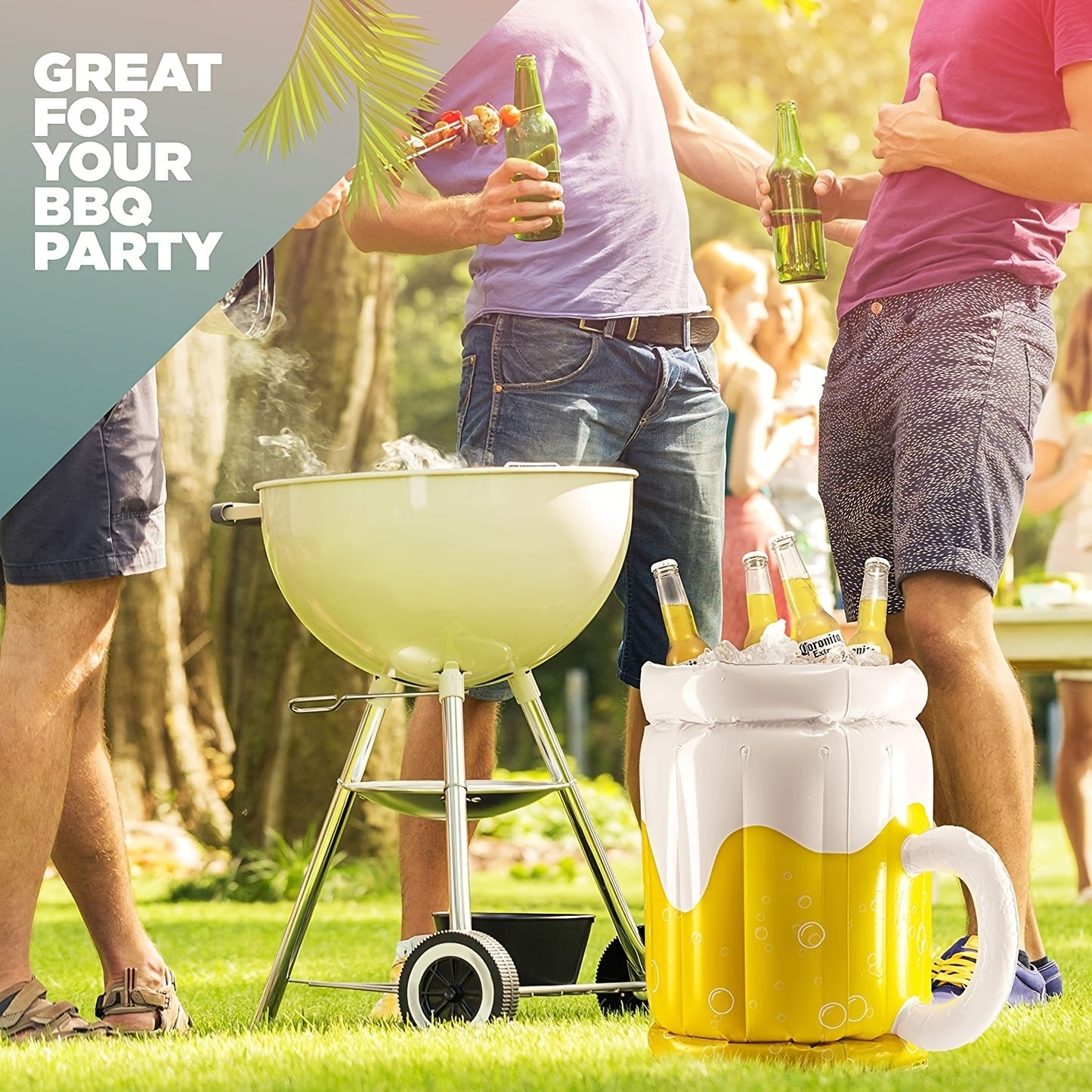 1pc Pvc Inflatable Ice Bucket Party Beer Cooler Summer Party Decoration Beach Pool Party Beer Ice Bar