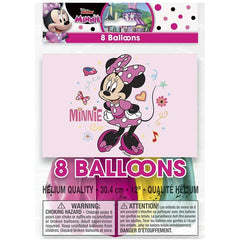 Disney Iconic Minnie Mouse 12 Inch Latex Balloons [8ct]