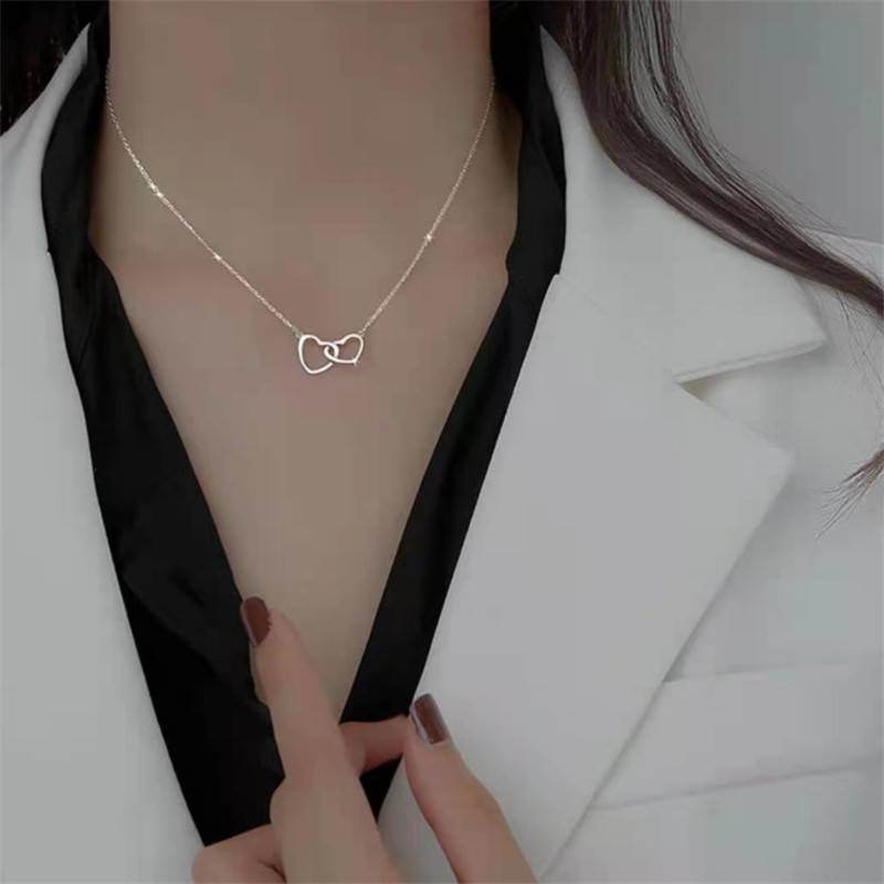 Heart-shaped Necklace Women Korean Version Clavicle Chain Wild Valentine's Day Gift