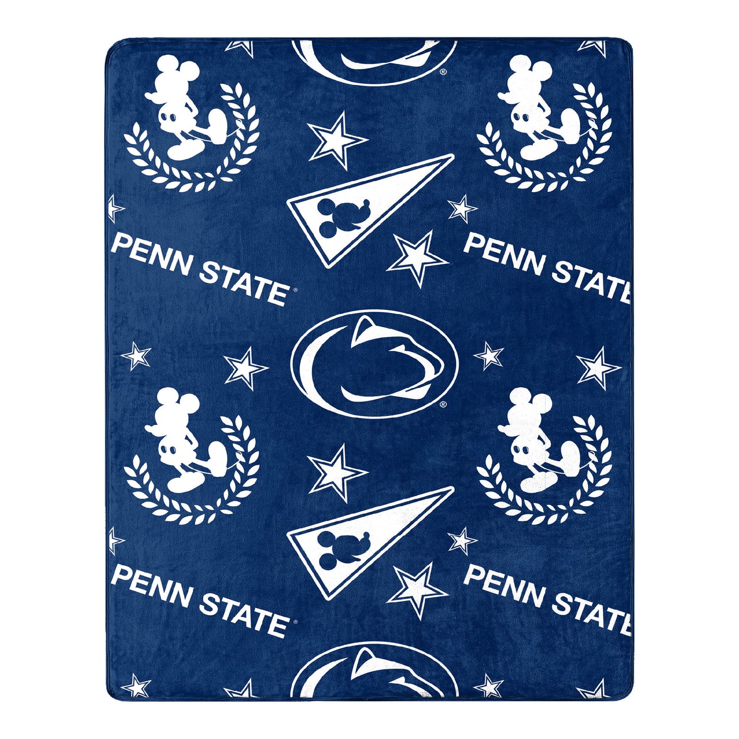 Penn State OFFICIAL NCAA & Disney's Mickey Mouse Character Hugger Pillow & Silk Touch Throw Set