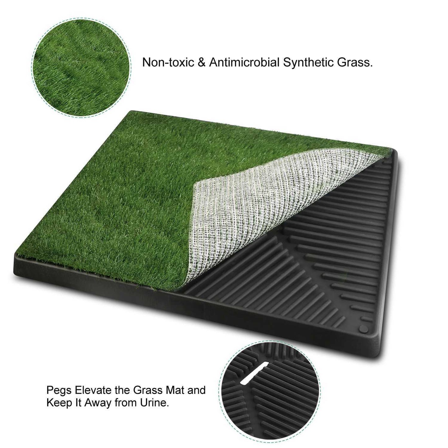 Dog Potty Training Artificial Grass Pad Pet Cat Toilet Trainer Mat Puppy Loo Tray Turf