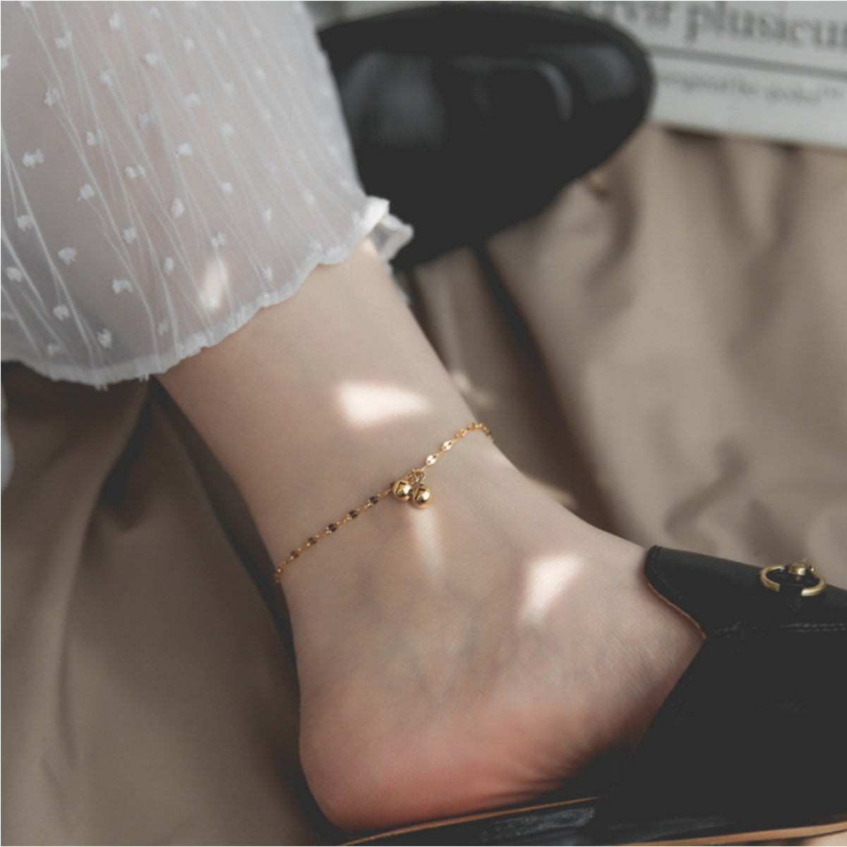 Women's Sterling Silver Anklet, Dainty Adjustable Anklets