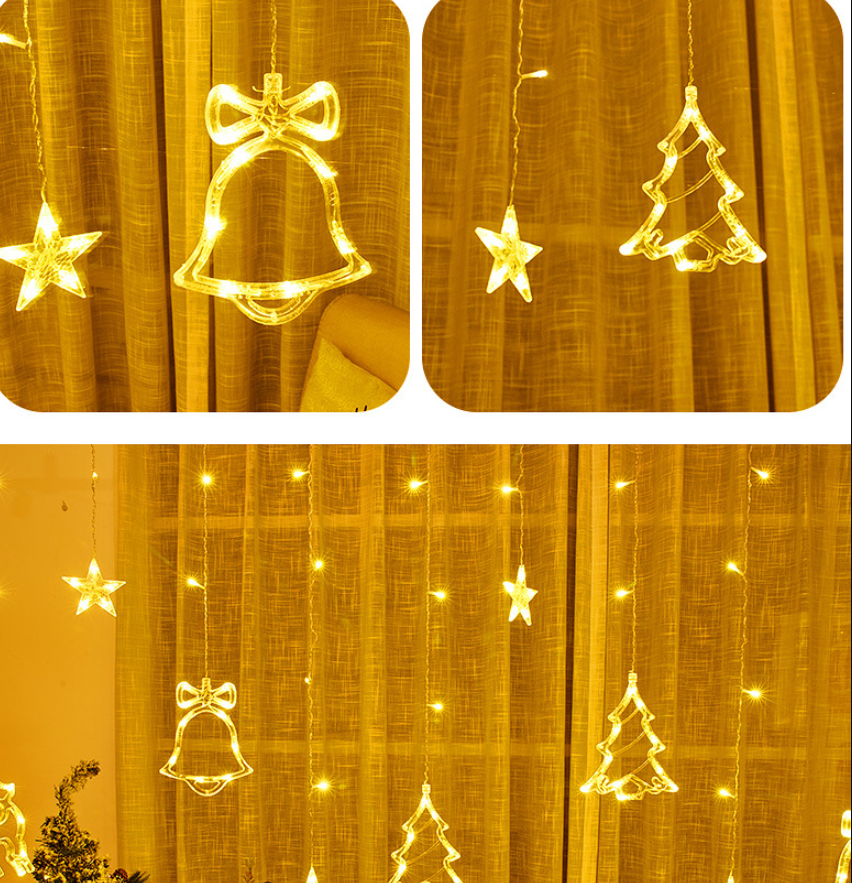 Led Curtain Light Christmas Day Room Decoration Light String Christmas Tree String Light Scene Arrangement Hanging Light String