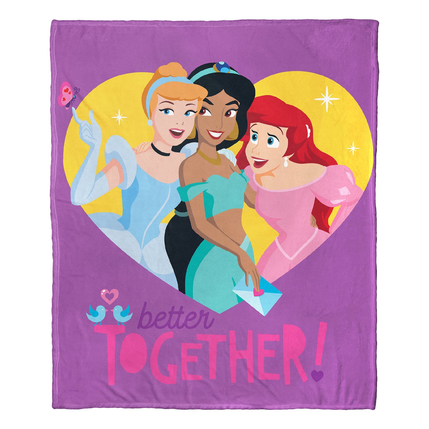 Disney Princesses, Better Together Aggretsuko Comics Silk Touch Throw Blanket, 50" x 60"