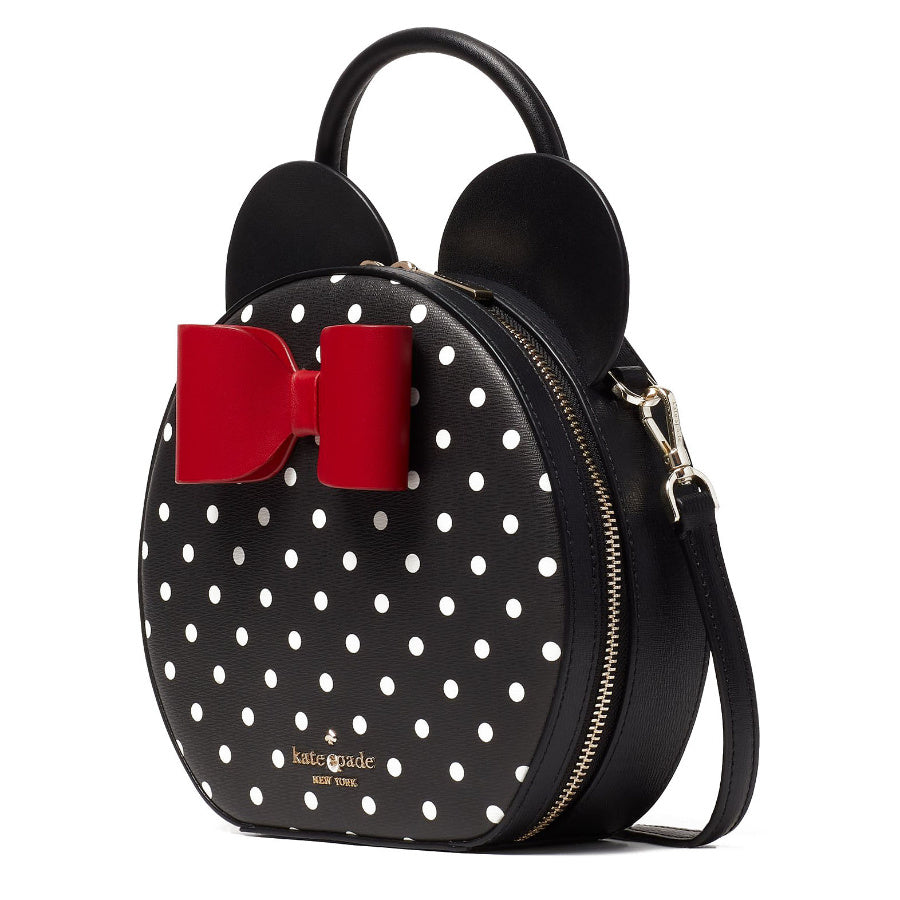 NEW Kate Spade x Disney Black New York Minnie Mouse Crossbody Handbag