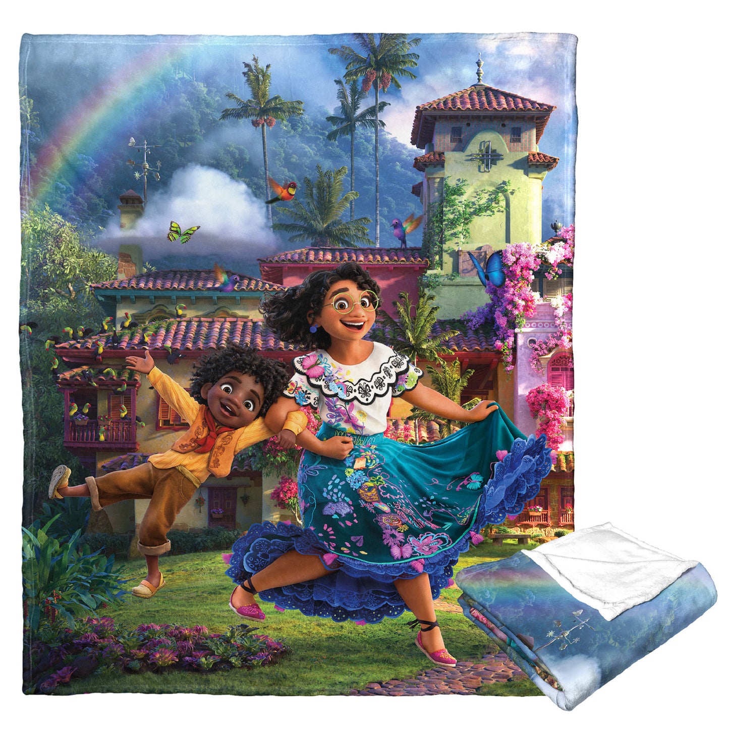 Disney's Encanto, Tropical Magic Aggretsuko Comics Silk Touch Throw Blanket, 50" x 60"