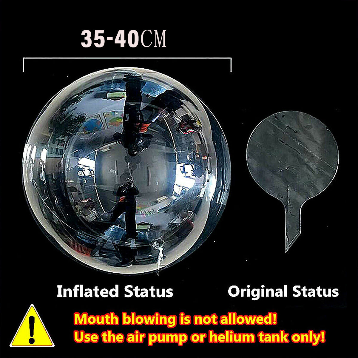 10 Pack LED Light Up Bobo Baloons 20 Inches Clear Balloons Glow Bubble Ballons for Christmas Wedding Birthday Valentine's day Party Decoration