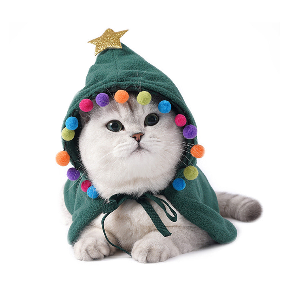 Christmas Cat's cloak; cat decorations; cat costume cat clothing Christmas Halloween Cat's cape
