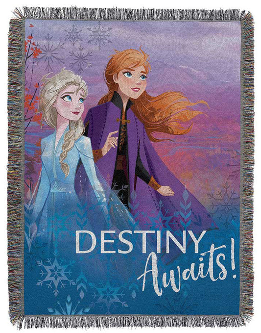 Disney Frozen 2 -Destiny Awaits Licensed 48"x 60" Woven Tapestry Throw by The Northwest Company