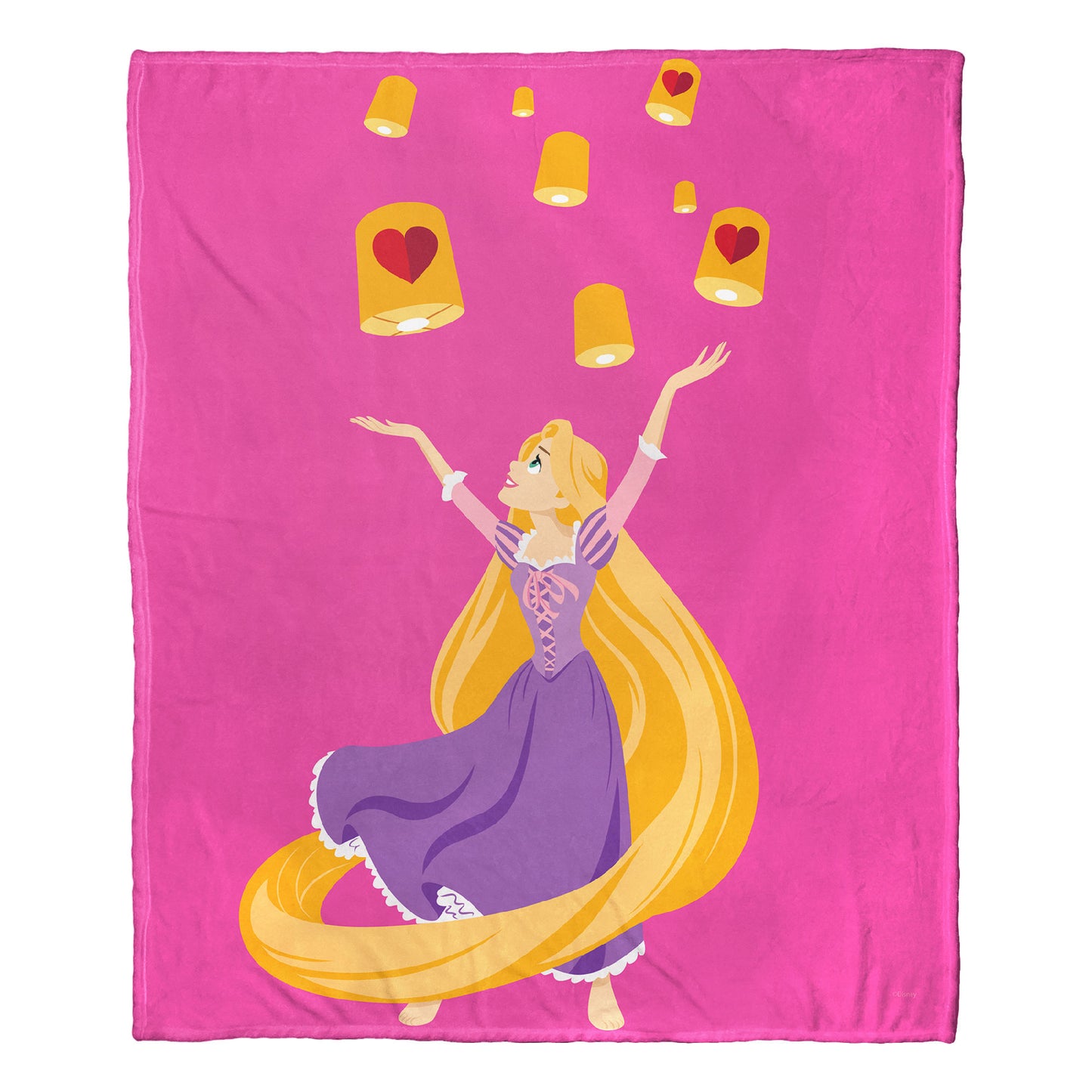 Disney Princesses, Floating Valentines Aggretsuko Comics Silk Touch Throw Blanket, 50" x 60"