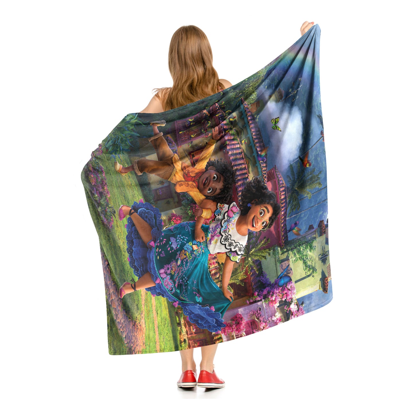 Disney's Encanto, Tropical Magic Aggretsuko Comics Silk Touch Throw Blanket, 50" x 60"