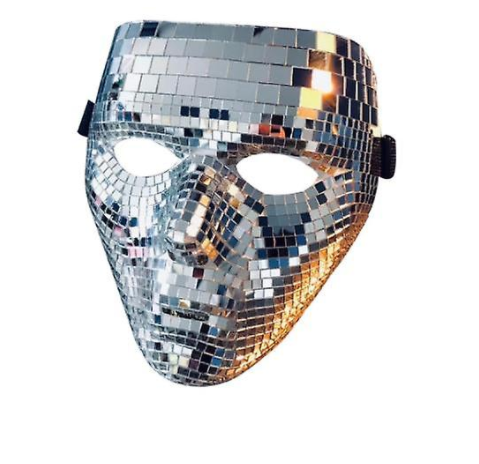 Disco Ball Glitter Face Mask Festival Masquerade Headgear For Bar Party Holiday Decoration