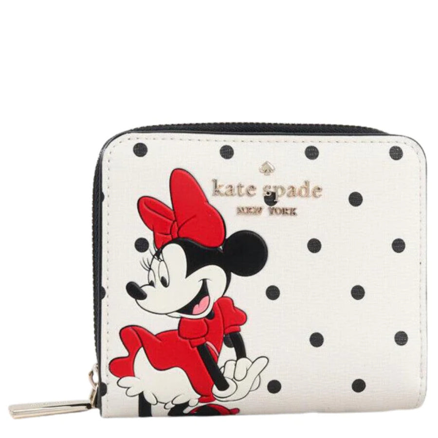 NEW Kate Spade x Disney Multicolor New York Minnie Mouse Zip Around Wallet