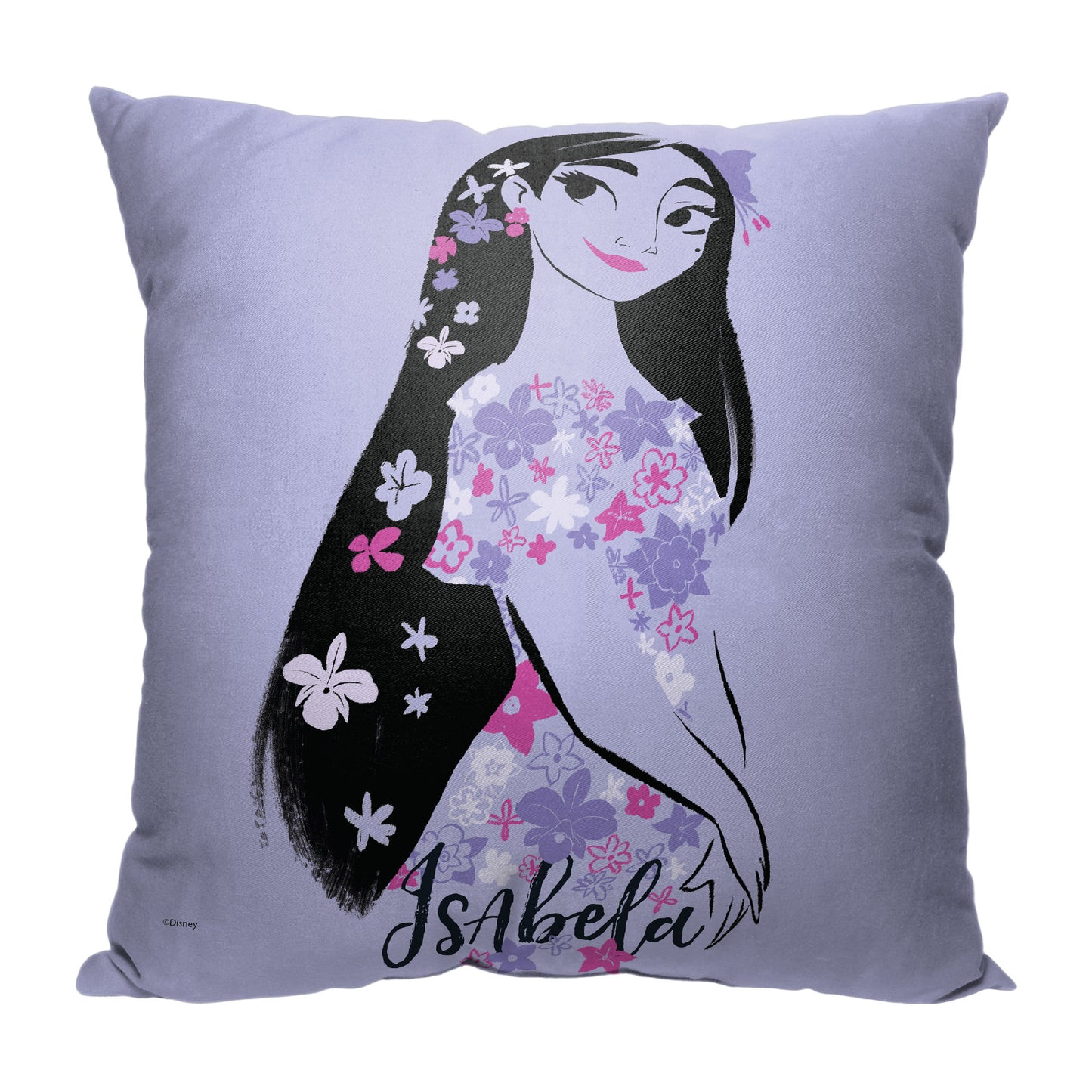 Disney's Encanto;  Flower Isabella Pillow;  18" x 18"