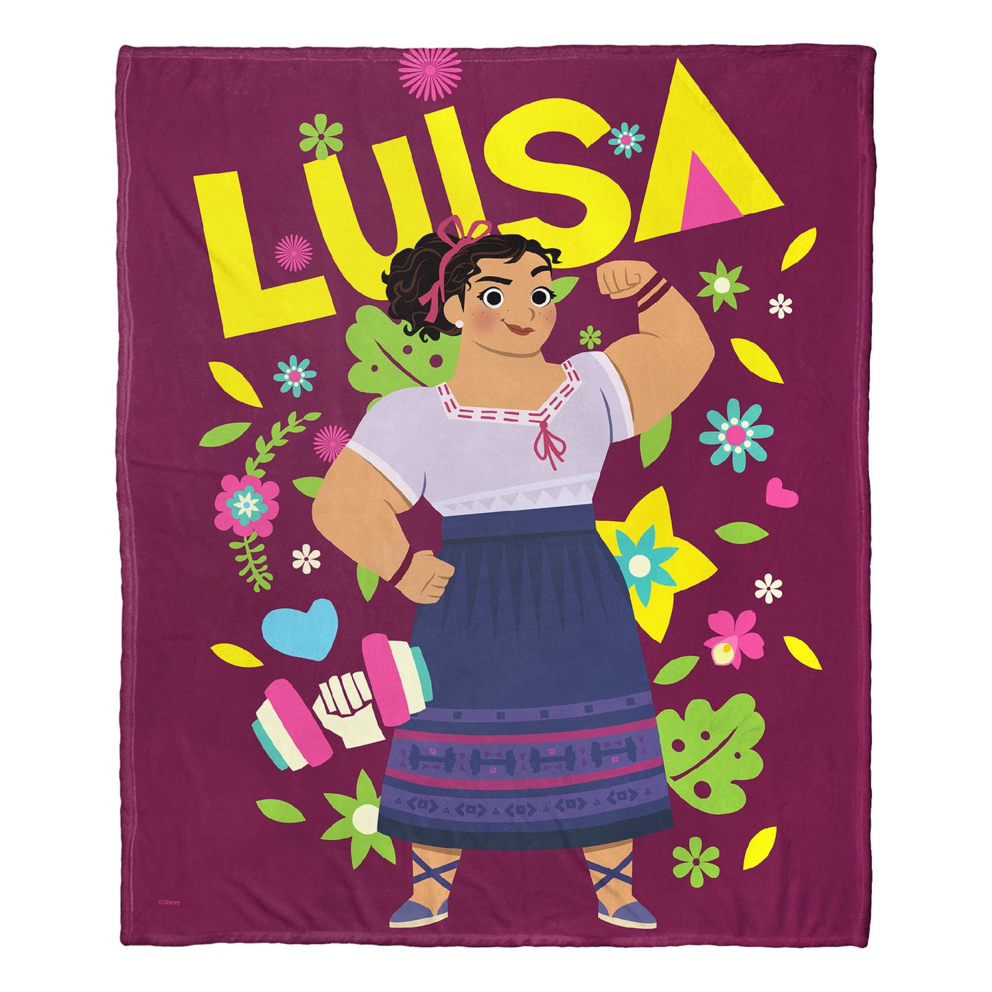 Disney's Encanto, Luisa Aggretsuko Comics Silk Touch Throw Blanket, 50" x 60"