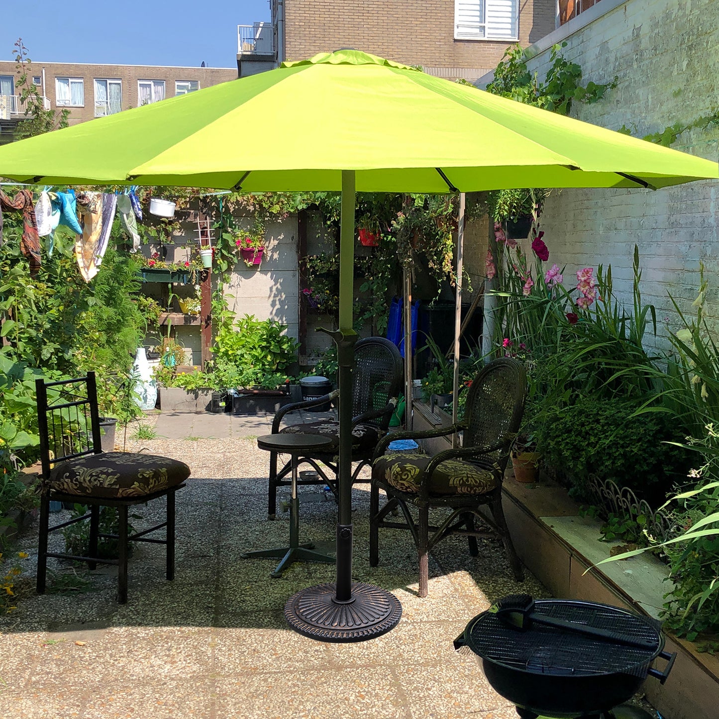 Patio Umbrella Base 18" Outdoor Umbrella Stand Base Market Umbrella Holder for Deck;  Lawn;  Garden;  Pool