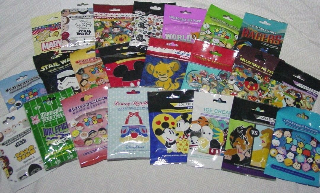 Disney MYSTERY BLIND PACKS 5 pin Packs LOT of 3 MY CHOICE!  (15 Pins Total)