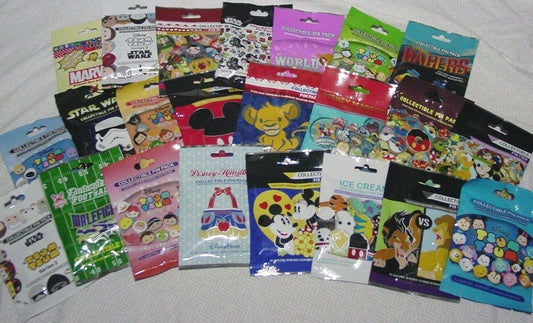 Disney MYSTERY BLIND PACKS 5 pin Packs LOT of 3 MY CHOICE!  (15 Pins Total)